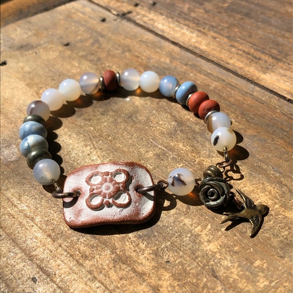 Ceramic Gemstone Bracelet - Picture 6 of 7